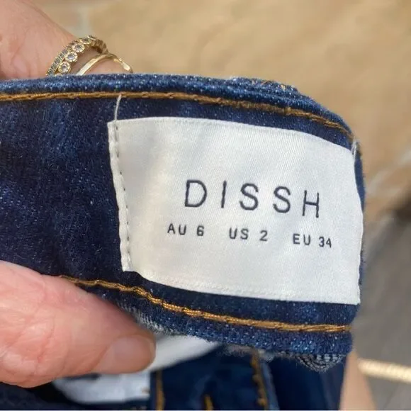 DISSH LENNON INDIGO DENIM MAXI SKIRT size 2 - Picture 6 of 13
